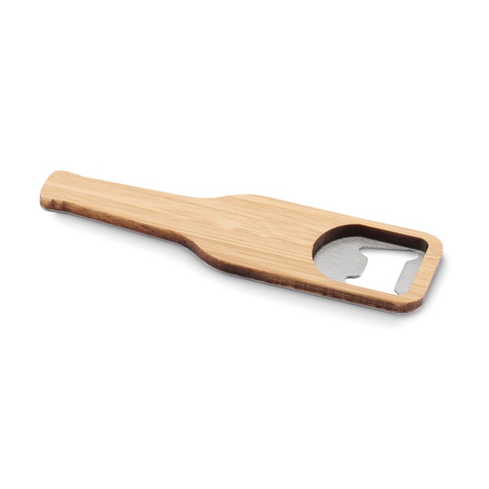 Bamboo bottle opener